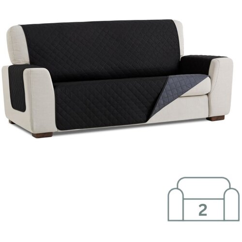 SOFA dvostransko pregrinjalo za dvosed - kavč 110x200 cm črna / temno siva eu kvaliteta Slike