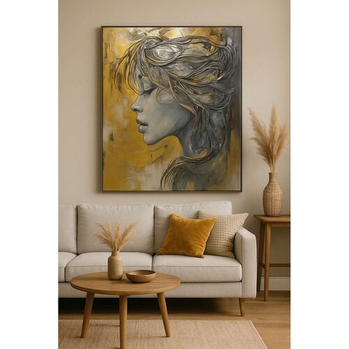 WALLXPERT Dekorativna slika na platnu, 50x70cm, &Scaron;areno Cijene