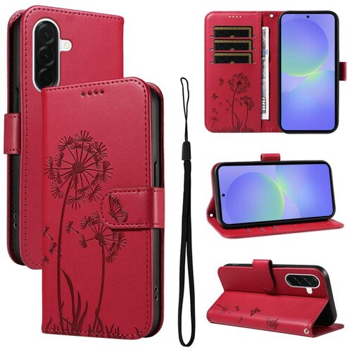 SUNSKY Eleganten ovitek etui za Samsung A36 / A37 / A56, Regrat, Rdeč Slike
