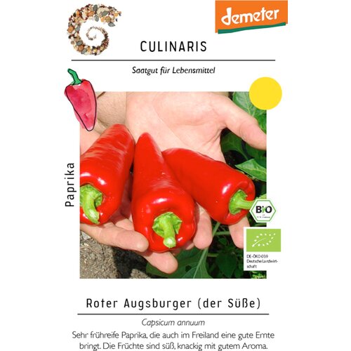 Culinaris Bio paprika "Roter Augsburger" - 15 zrn. Cene