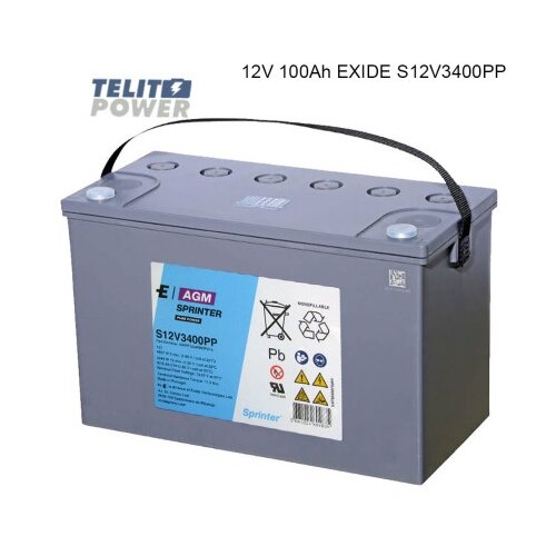Exide S12V3400PP 12V 100Ah sprinter F-M6 terminal ( 4499 ) Cene