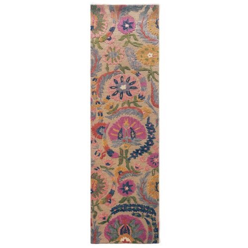 Flair Rugs Ročno tkan volnen tekač 80x300 cm Amira Floral &ndash; Cene