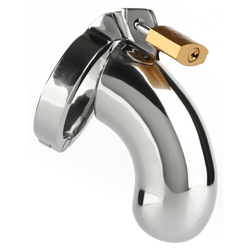 Mr. Steel The Brig Male Chastity Device Silver Cene