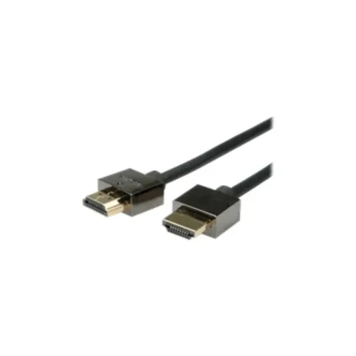 Roline HDMI priključni kabel HDMI A utikač 1.00 m crna 11.04.5591 sa zaštitom HDMI kabel