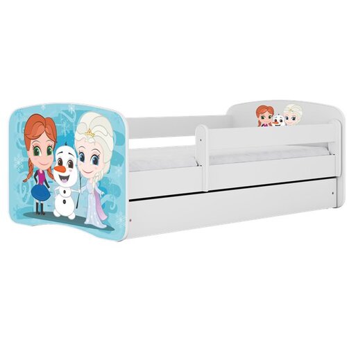 HAPPYKIDS Dječji krevet Dreamy Frozen 180x80 bez madraca bez ladice Bijela Cene