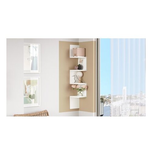 Kalune Design Bijeli zidni regal 22x117 cm Laura - Cene