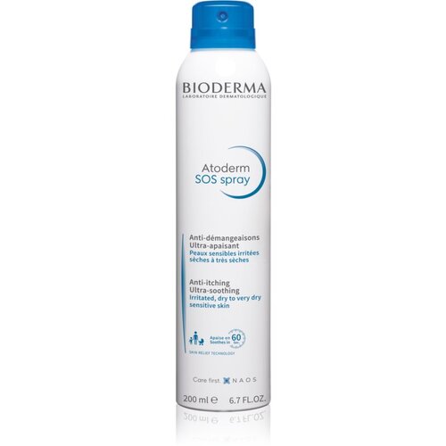 Bioderma atoderm SOS Spray sprej za tijelo za nadraženu i suhu do vrlo suhu kožu 200 ml Slike