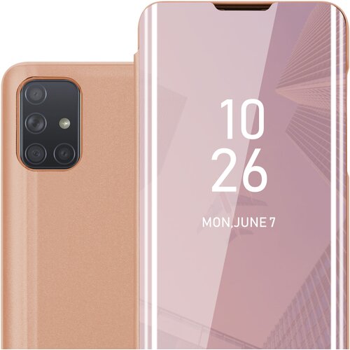 Cadorabo CARE, združljiv s Samsungom v Kunzit Pink - prozorno za za&amp;scaron;čito z ogledalom z zrcalo z funkcijo stojala 360 stopinj za&amp;scaron;čita, (20570119) Slike