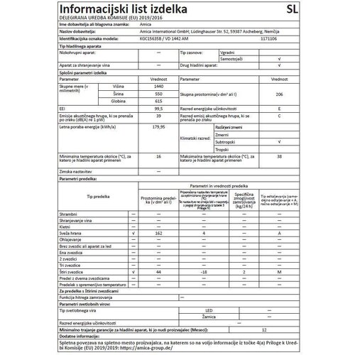 Amica retro hladnjak KGC15635B ( 1171106 ) Slike