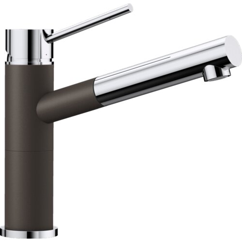 Blanco ALTA-S COMPACT SILGRANIT LOOK BISERNO SIVA-HROM HD SLAVINA 520730 SA IZVLAČNIM TU&amp;Scaron;EM Slike