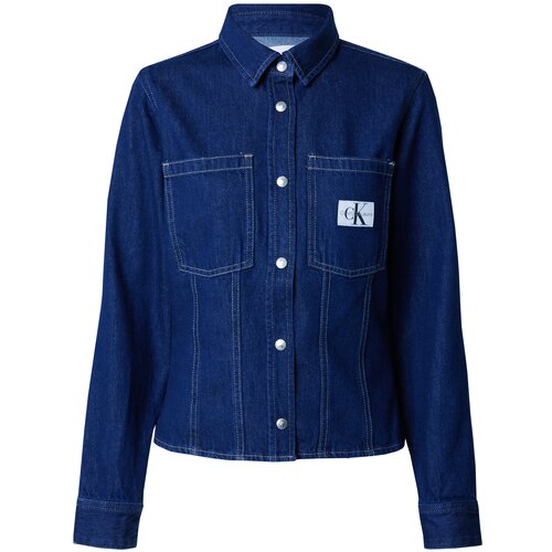 Calvin Klein Jeans Bluza 'Lean' tamno plava / bijela Cijene