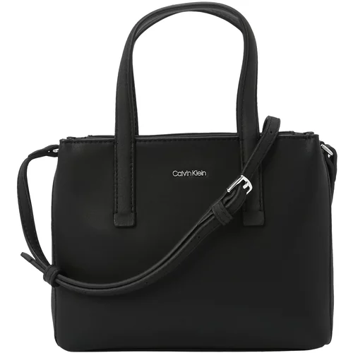 Calvin Klein Ročna torbica črna / srebrna