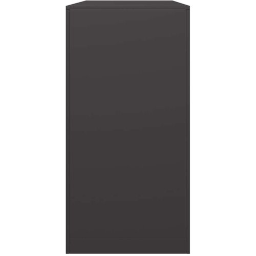 VidaXL Stalak za drva za ogrjev crni 100x40x80 cm čelični Slike