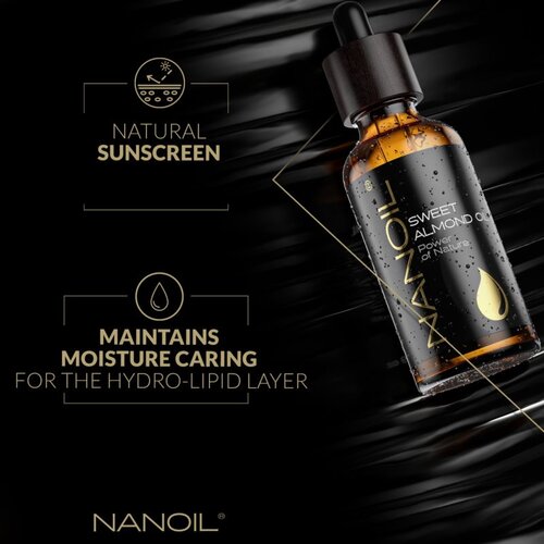 Nanoil Sweet Almond Oil mandljevo olje za obraz, telo in lase 50 ml Slike