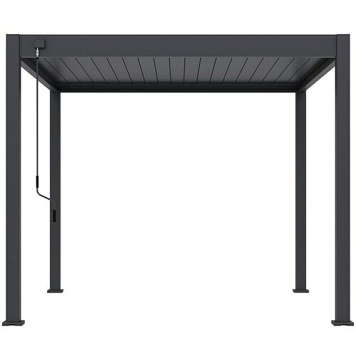 SUNFUN Paviljon z lamelami Toluca (300 x 300 cm, Material ogrodja: Aluminij, Antracit) Cene