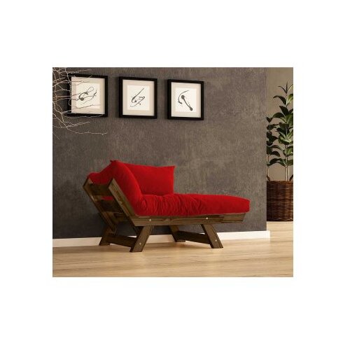 Hanah home vrtna sofa s jednim sjedi&scaron;tem i jastukom, boja oraha i crvene boje Cijene