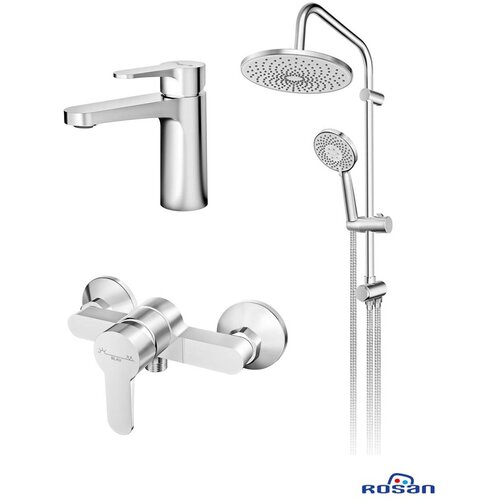 Rosan SET 1 Blau slavina za lavabo i tu&scaron; kadu sa usponskim tu&scaron;em B137530 Cene