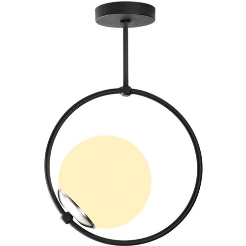Opviq lights crna metalna viseća svjetiljka Erasto Slike