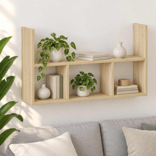 Polica na zidu Hrast sonoma 78,5 x 17 x 45 cm Konstruirano drvo Cijene