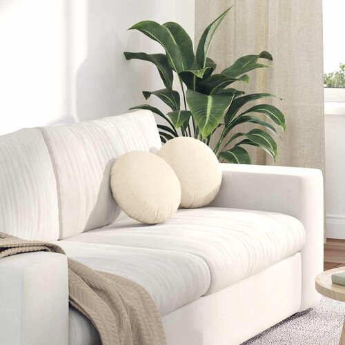  Jastučići za sjedenje 2 pcs Krema &Oslash;30 x 13 cm Kordura tekstil Cene