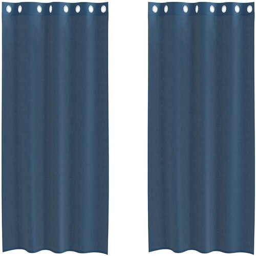 vidaXL Voile zavese z vponkami 2 kosa kraljevsko modra, (21827046) Cene