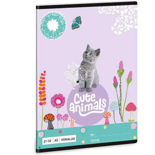 Ars Una cute animals - kitten bilježnica s crtama A/5 Cijene