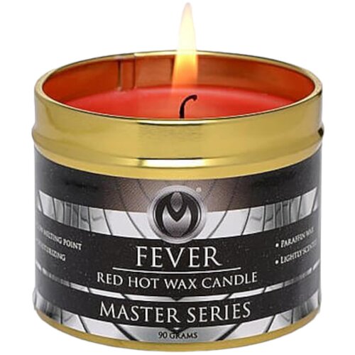 Master Series Fever - parafinska svijeća za tijelo - crvena (120g) Cijene