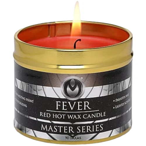 Master Series Fever - parafinska svijeća za tijelo - crvena (120g)