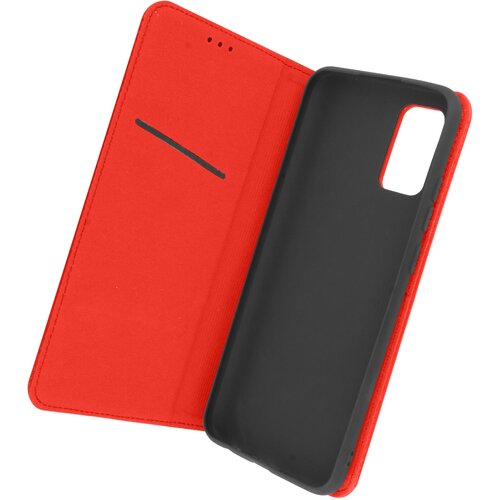 Avizar Usnjena torbica za Samsung Galaxy A52, A52 5G in A52s, magnetni preklop, funkcija stojala - rdeca, (20629930) Cene