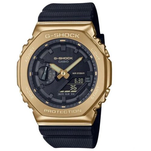 Casio Mu&amp;scaron;ki sat G-Shock GM-2100G-1A9, Kvarcni, Okrugli, 49 mm, Crni Slike