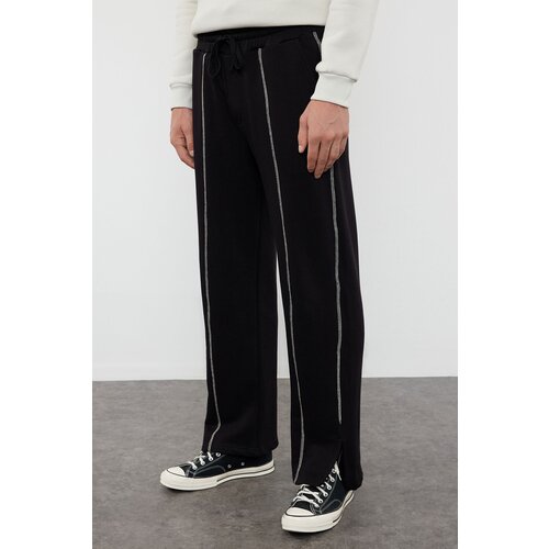 Trendyol Limited Edition Anthracite Wide Leg Cardigan Stitched Limited Edition Sweatpants Slike
