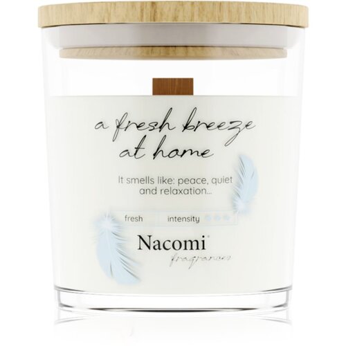 Nacomi Soy Candle Home Fragrances di&amp;scaron;eča sveča z lesenim stenjem 140 g Slike