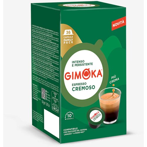 GIMOKA Kapsule za kafu Cremoso, kompatibilne sa Lavazza A Modo Mio, 36 komada Slike