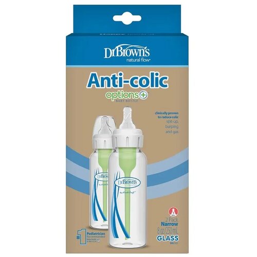 Dr.browns Flašica za bebe Anti-Colic, Staklena, 2 komada Cene