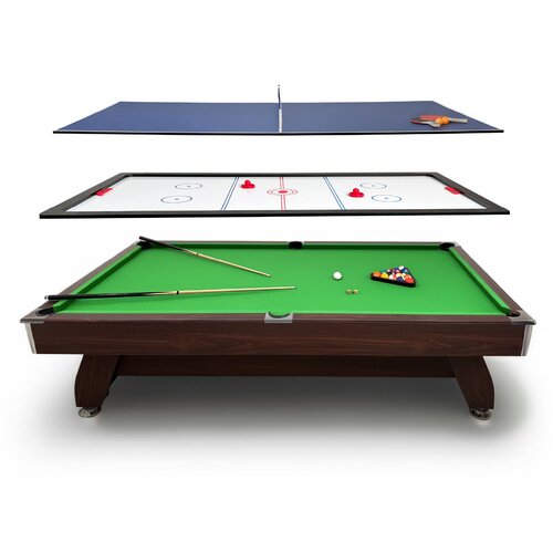 THUNDER Biljardna miza večnamenska igralna miza &ndash; biljard, air hockey, namizni tenis &reg; BROWN 8FT, (5000093380) Cene