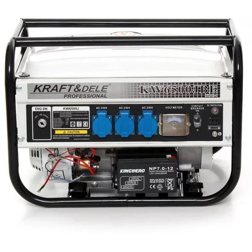 Kraft_Dele KRAFT & DELE agregat 2500W 12/230V 3 vtičnice - 6,5 HP benci
