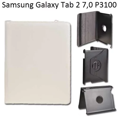  Vrtljivi ovitek / etui / zaščita za Samsung Galaxy Tab 2 7.0 P3100 - beli