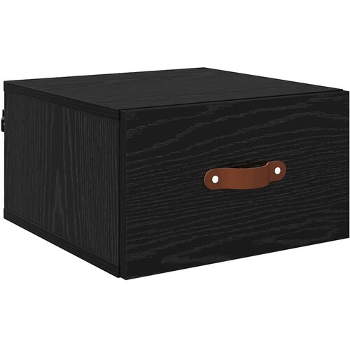  Wall-mounted noćni ormarić Crni hrast 35 x 35 x 20 cm Slike