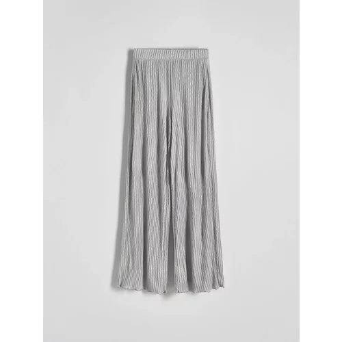 Reserved - Strukturirane hlače od žerseja - light grey