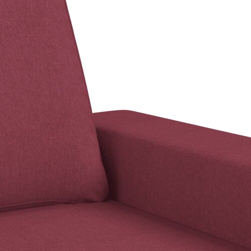  Dvosjed od tkanine crvena boja vina 140 cm Slike