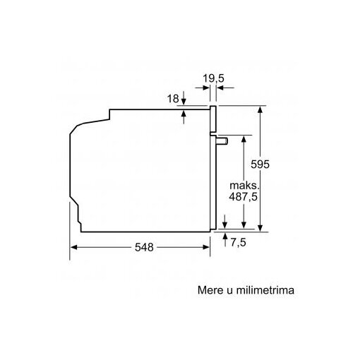 Bosch ugradna rerna sa mikrotalasnom funkcijom HMG778NB1 Slike