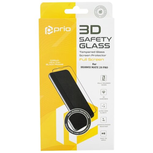 Prio Kaljeno za&amp;scaron;titno staklo za Huawei Mate 20 Pro, Full Cover 3D, crno Slike