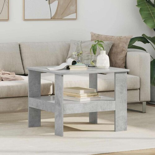  Klubska miza Betonsko siva 57 x 55 x 45 cm Konstruiran les, (5000120422) Cene