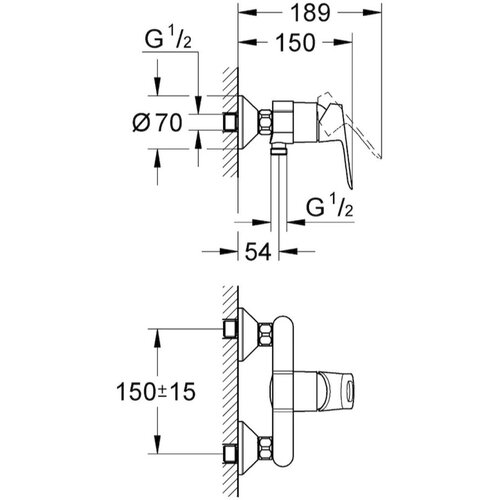 Grohe 23340000 Loop stenska armatura za tuš Cene