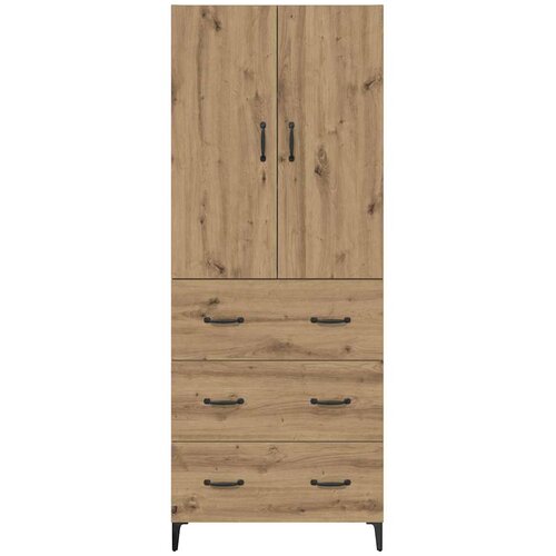  Highboard Umjetnički hrast 69,5 x 34 x 180 cm Konstruirano drvo Slike