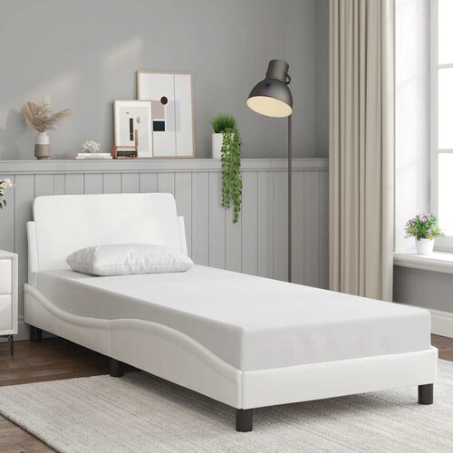  Okvir za krevet Dover bijela 90x200 cm od umjetne kože Cene
