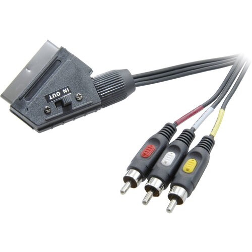 SpeaKa Professional SCART / Cinch TV\, Receiver priključni kabel [1x SCART-vtikač 3x Cinch-vtikač] 2.00 m črn (20431773) Cene