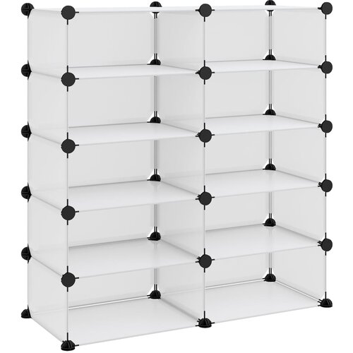 Maison Chic Stojalo za čevlje - Stojalo za obutev prozorno 84x32x88,5 cm PP, (21778093) Slike