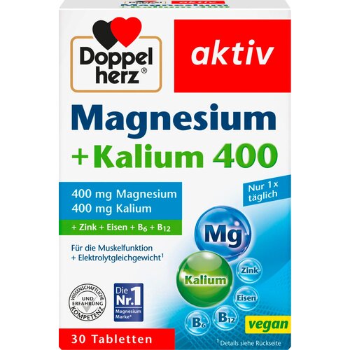 Doppelherz aktiv magnezij + kalij 400 - 30 tabl. Slike