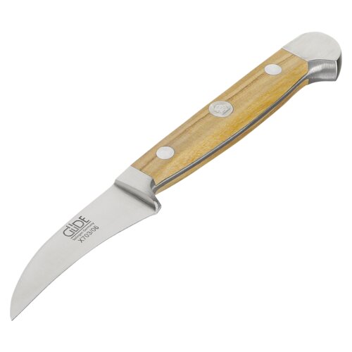 GÜDE alpha peeling knife 6 cm olive wood Cene